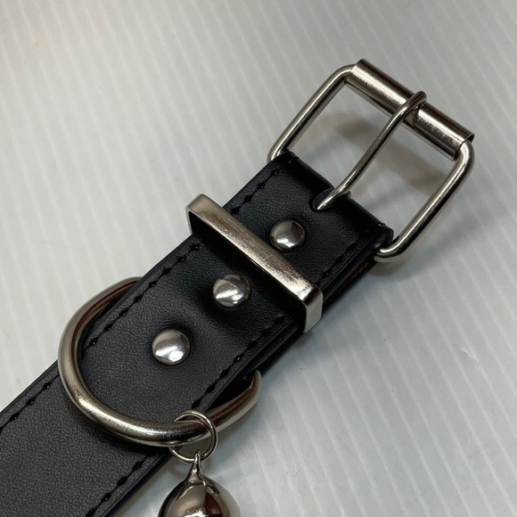 Genuine leather dog collar belt extra-large black color brand new - Picture 7 of 8